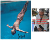 Greg Louganis USA Olympic Driver signed 8x10 Photo proof COA autographed