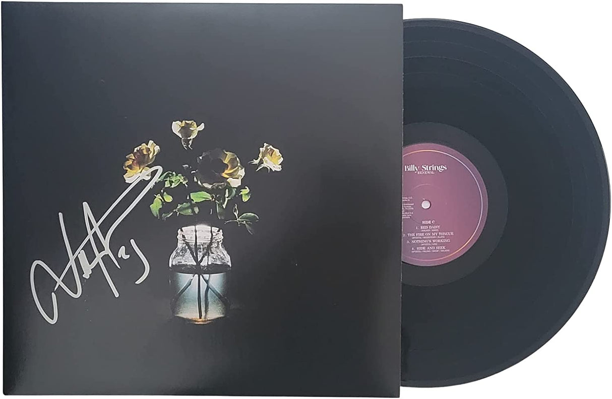 Billy String signed Renewal album vinyl record COA exact proof autographed Star