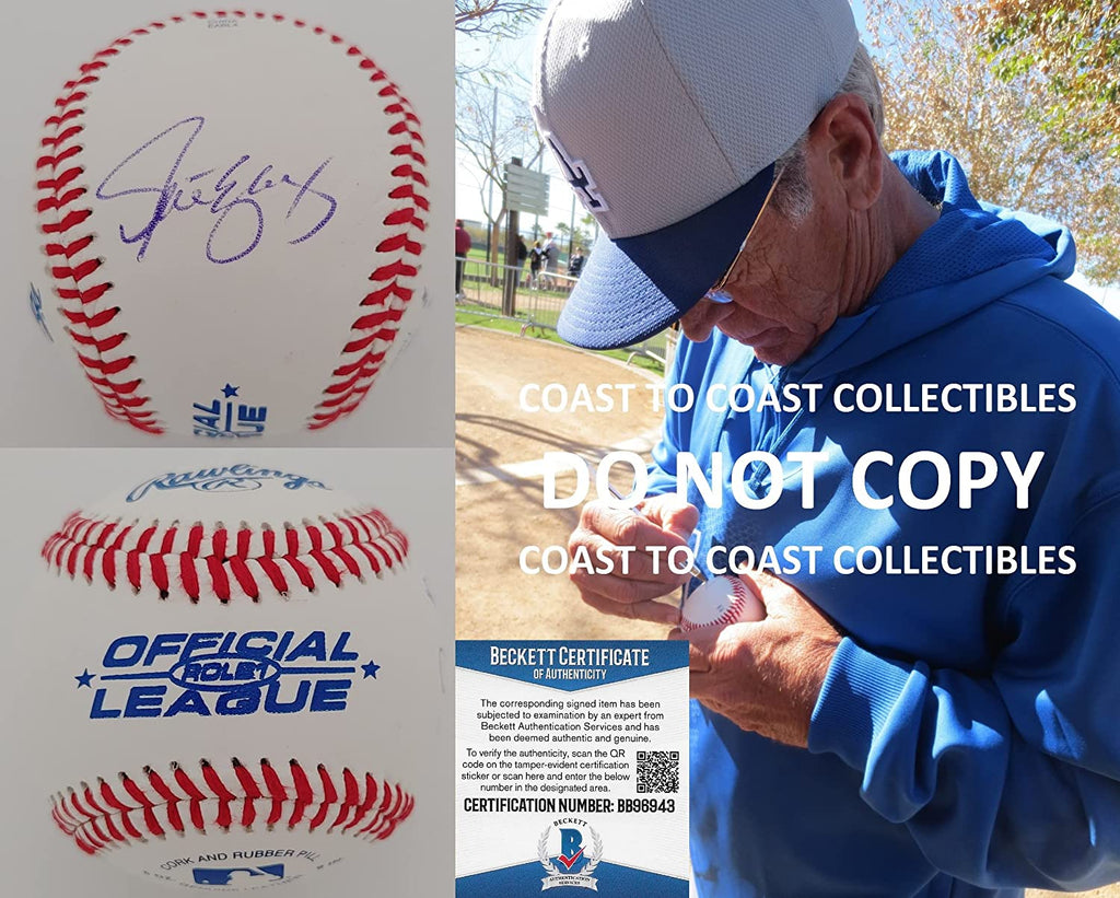 Steve Yeager Los Angeles Dodgers 81 MVP signed autographed baseball Beckett COA proof