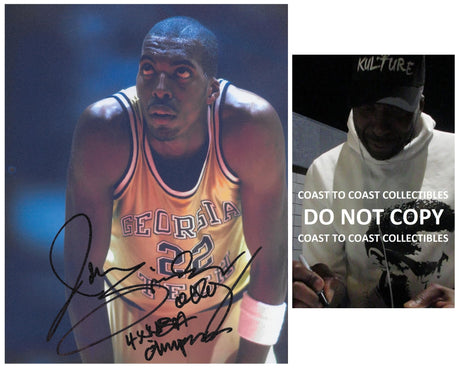 John Salley signed Georgia Tech Yellow Jackets basketball 8x10 photo Proof COA autographed