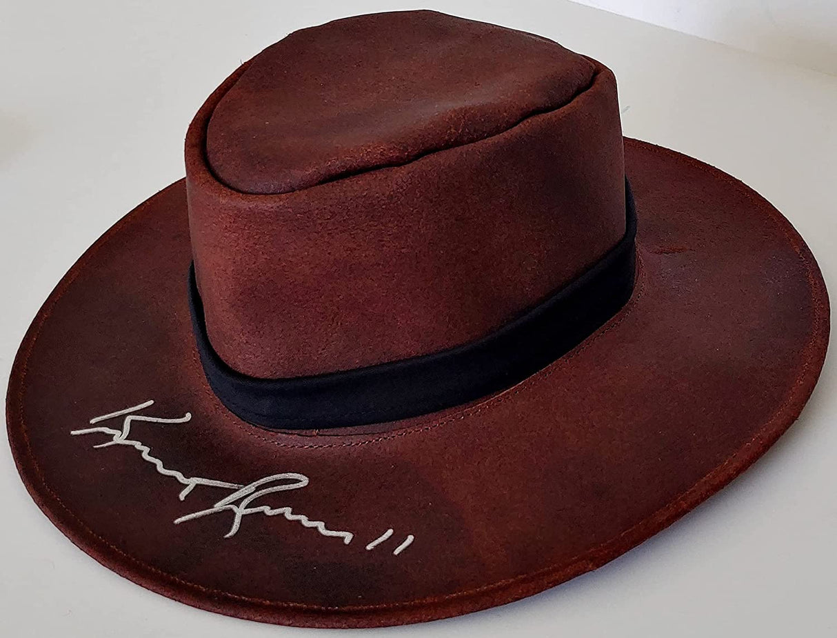 Kurt Russell Wyatt Earp Tombstone actor signed autographed cowboy hat proof Beckett COA. Star