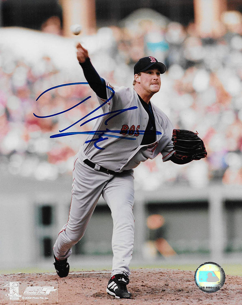 Derek Lowe Boston Red Sox signed baseball 8x10 photo COA