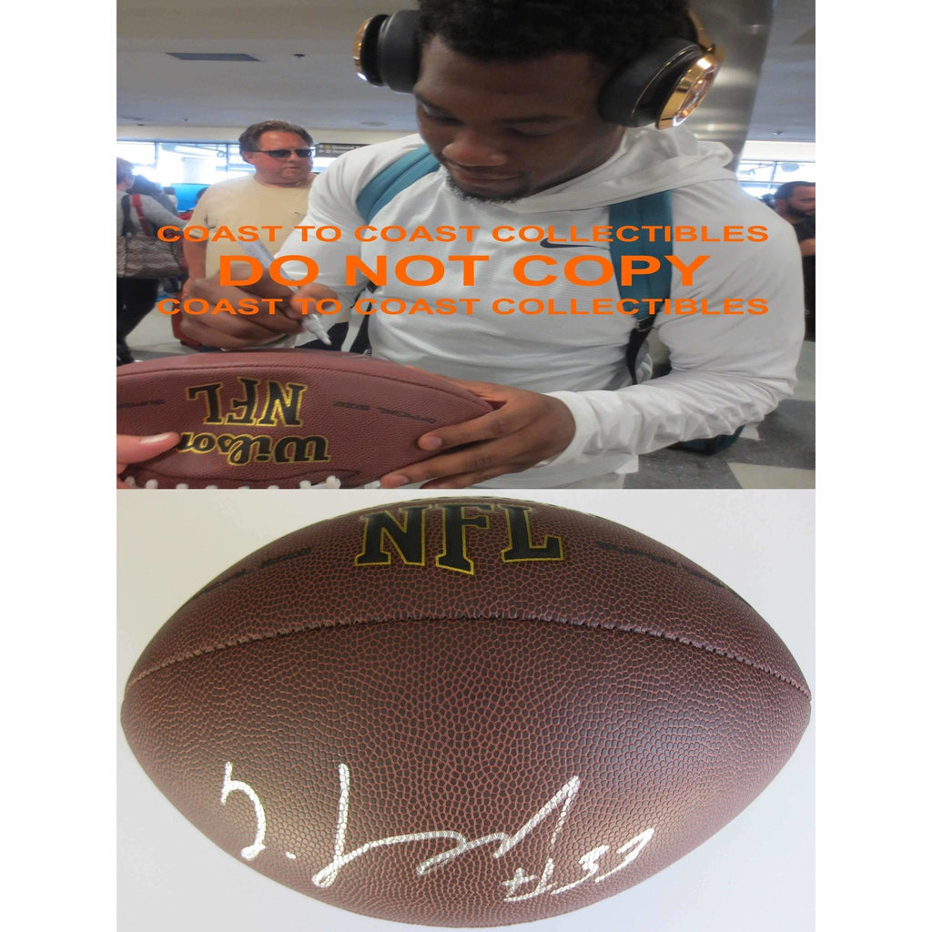 Jeremy Langford Chicago Bears, Michigan State, Signed, Autographed, NFL Football, a COA with the Proof Photo of Jeremy Signing the Football Will Be Included