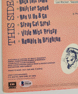 Brian Setzer Lee Rocker Slim Jim signed Stray Cats Built for speed album proof Beckett STAR