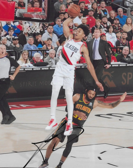 Anfernee Simons signed Portand Trail Blazers basketball 8x10 photo Proof COA Autographed