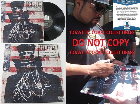 Ice Cube signed Death Certificate 25TH Anniversary vinyl album proof Beckett COA autograph STAR