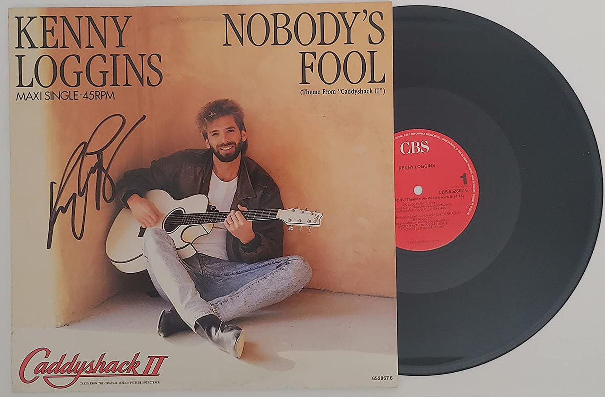 Kenny Loggins signed Caddyshack Nobody's Fool album vinyl proof Beckett COA STAR