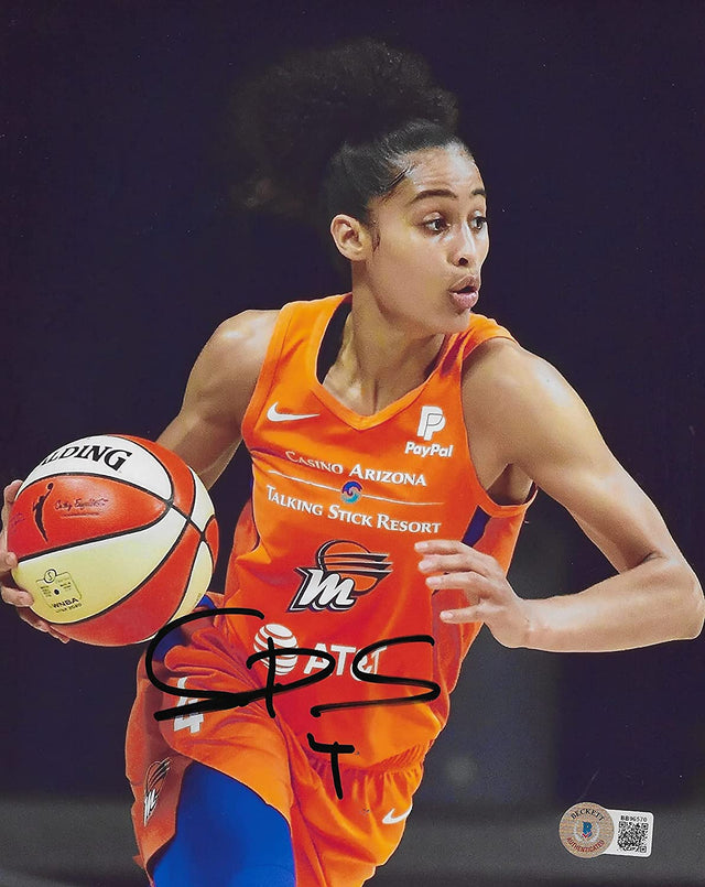 Skylar Diggins Smith signed Phoenix Mercury basketball 8x10 photo proof Beckett COA.