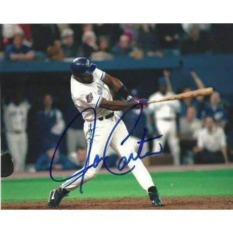 JOE CARTER TORONTO BLUE JAYS,SIGNED,AUTOGRAPHED 8X10,PHOTO,COA