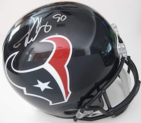 Jadeveon Clowney Houston Texans signed autographed full size Helmet, COA with the Proof Photo of Jadeveon Signing Will Be Included