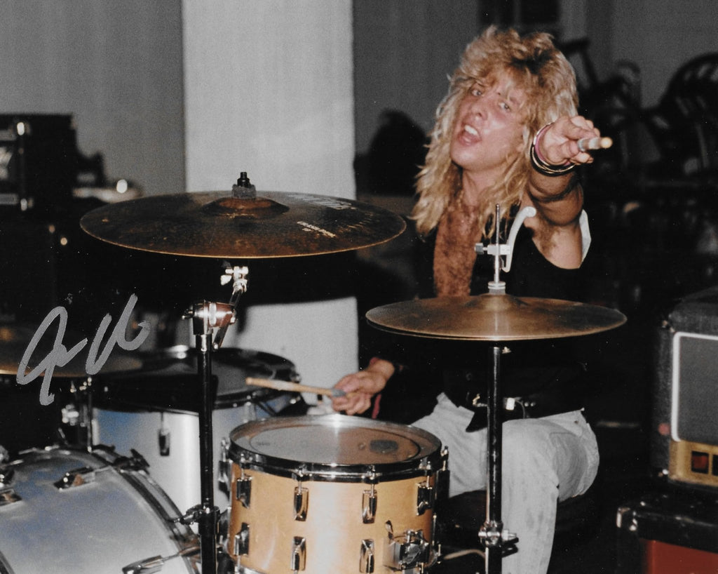 Steven Adler Guns N Roses Drummer signed 8x10 photo proof COA autographed GNR..