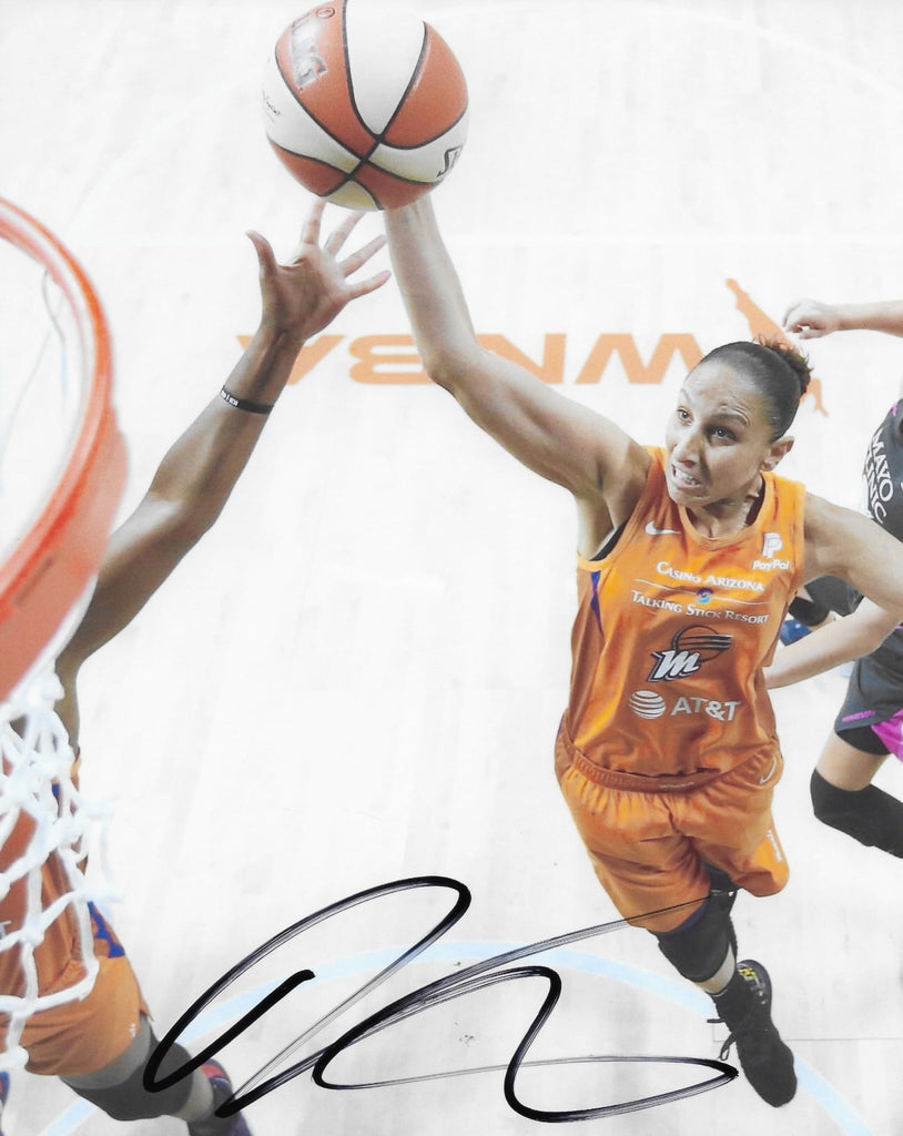 Diana Taurasi signed Phoenix Mercury basketball 8x10 photo COA proof autographed