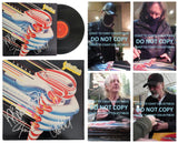 Rob Halford Glenn Tipton Ian Hill KK Downing signed Judas Priest Turbo album COA proof star