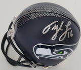 Tyler Lockett signed Seattle Seahawks mini football helmet proof COA autographed