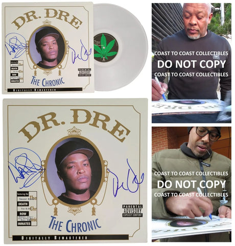 Dr Dre Signed The Chronic Album COA Autographed Vinyl Proof Warren G Rare STAR