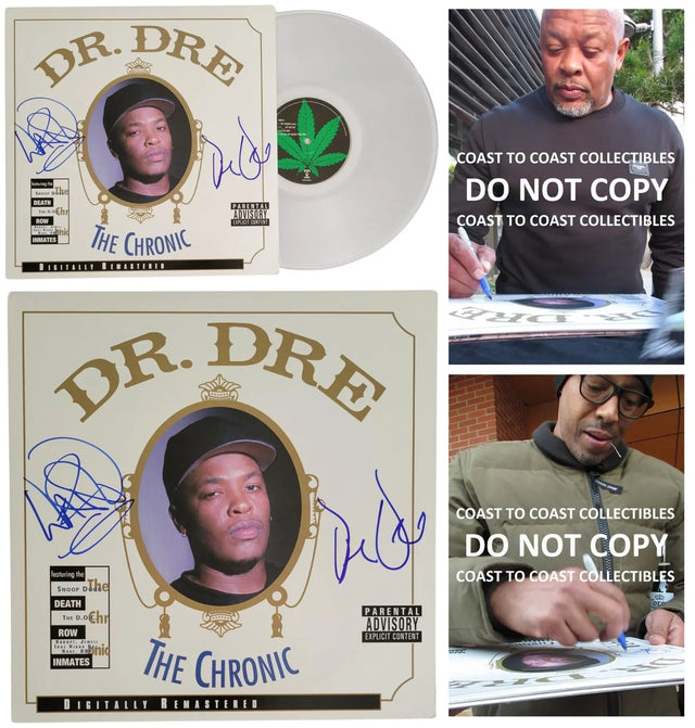 Dr Dre Signed The Chronic Album COA Autographed Vinyl Proof Warren G Rare STAR