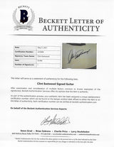 Clint Eastwood signed acoustic guitar Honkytonk man exact proof Beckett COA STAR autograph