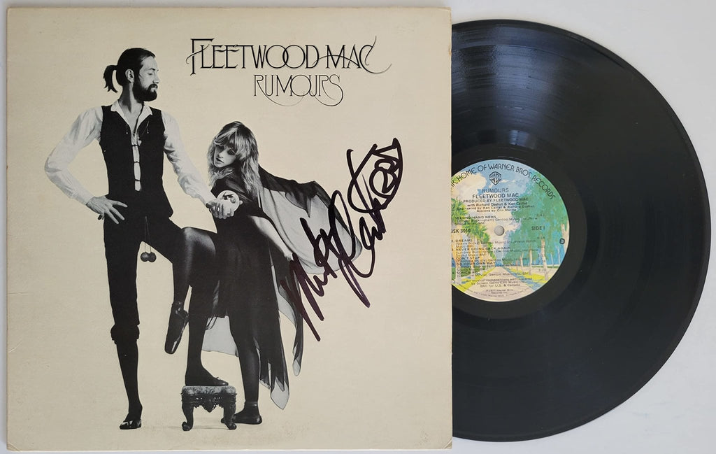 Mick Fleetwood signed Fleetwood Mac Rumours album proof vinyl proof STAR autographed
