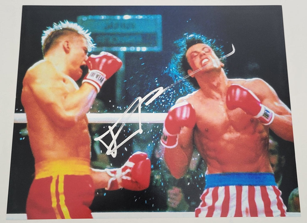 Dolph Lundgren signed Rocky IV Ivan Drago 11x14 photo COA exact Proof autograph .STAR