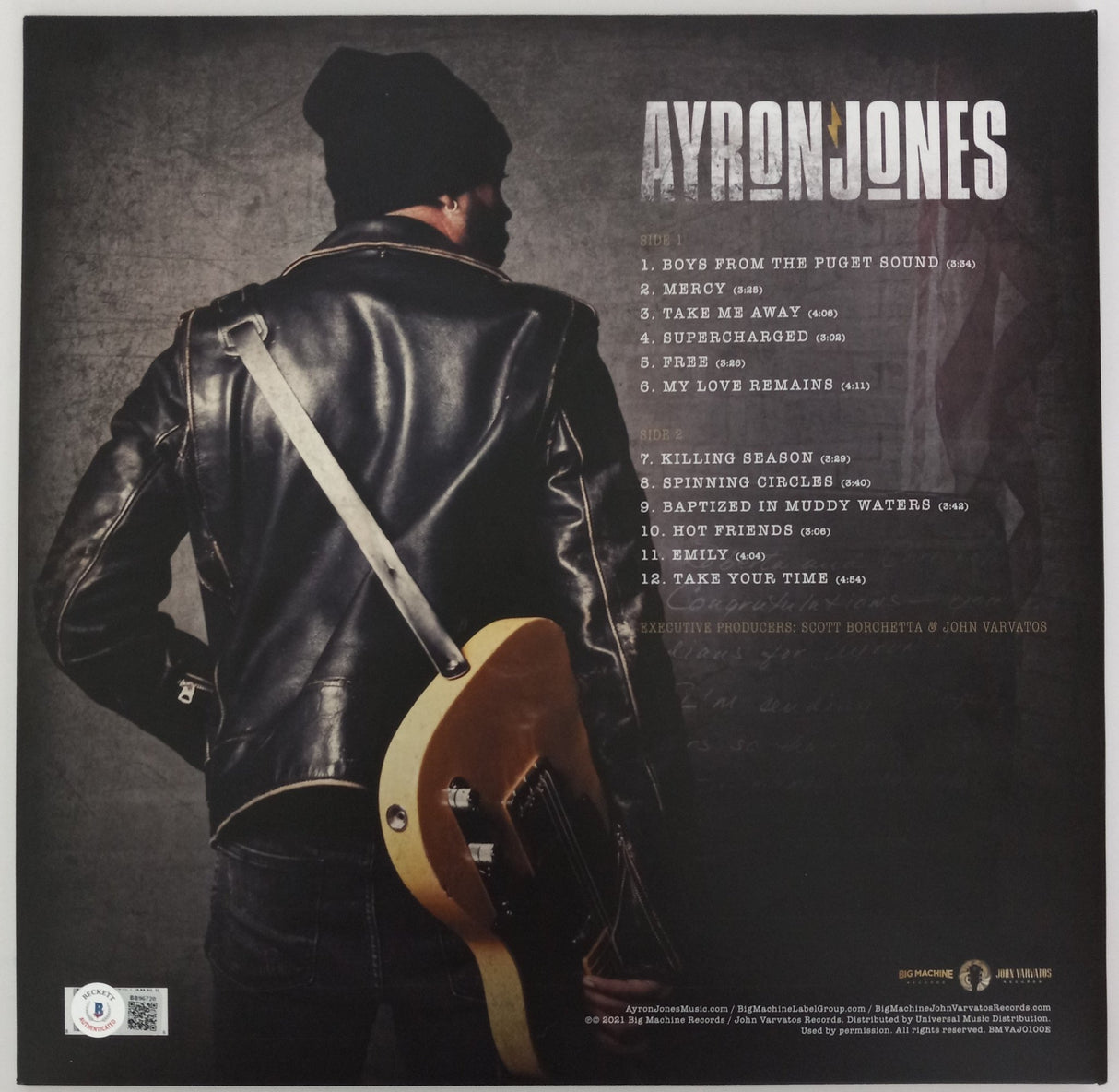 Ayron Jones signed Child of the State album vinyl record exact proof Beckett COA STAR