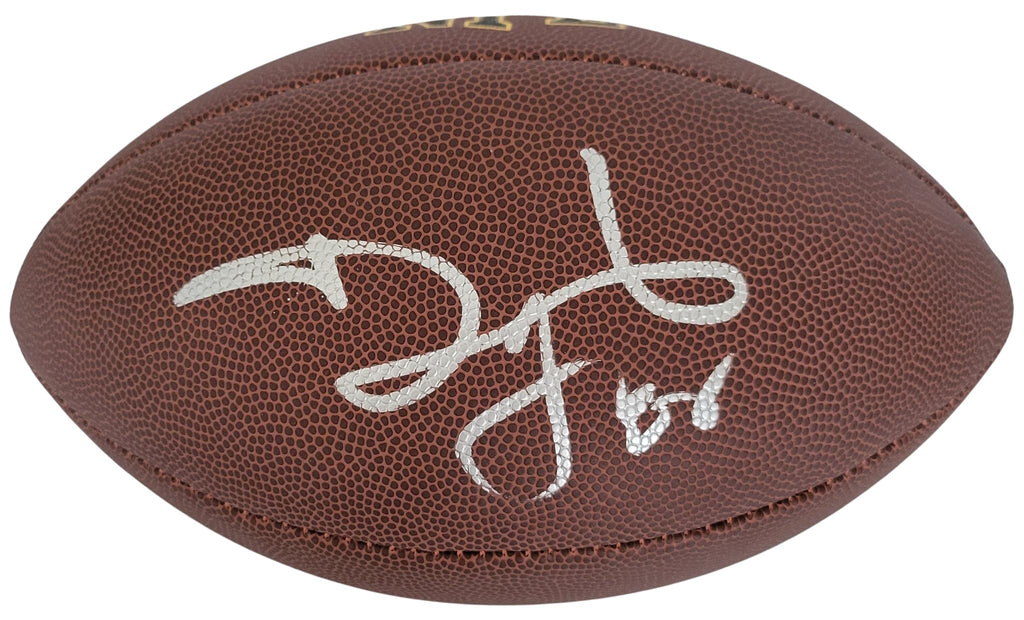 David Tyree Signed Football Proof COA Autographed New York Giants Syracuse