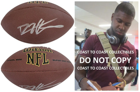 Devin Hester Signed Football Proof COA Autographed Chicago Bears Miami Falcons