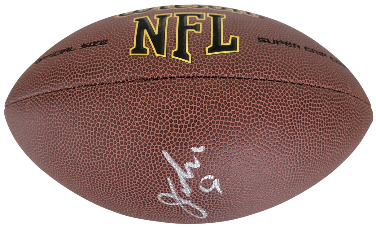 Jim McMahon Bears Philadelphia Eagles signed football proof Beckett COA autographed