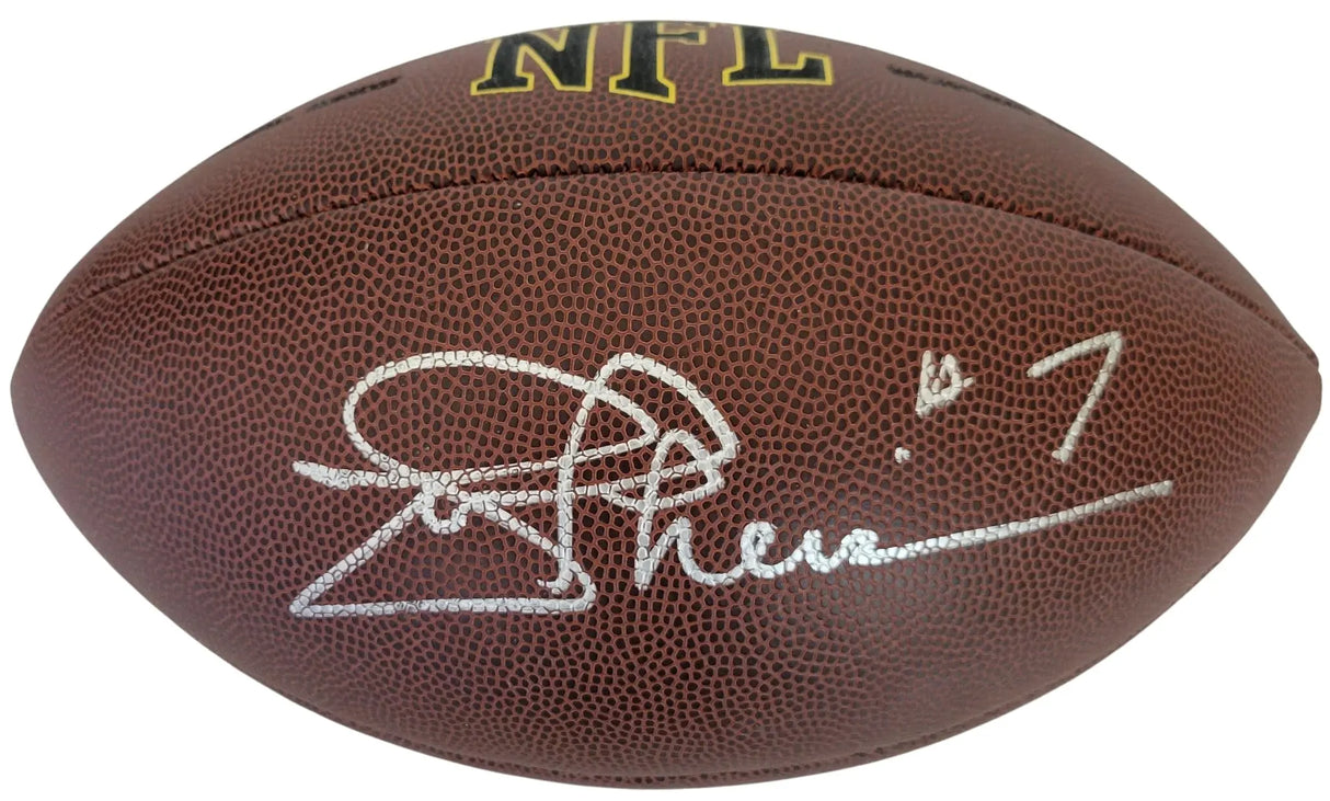 Joe Theisman Washington Notre Dame signed football proof Beckett COA autographed