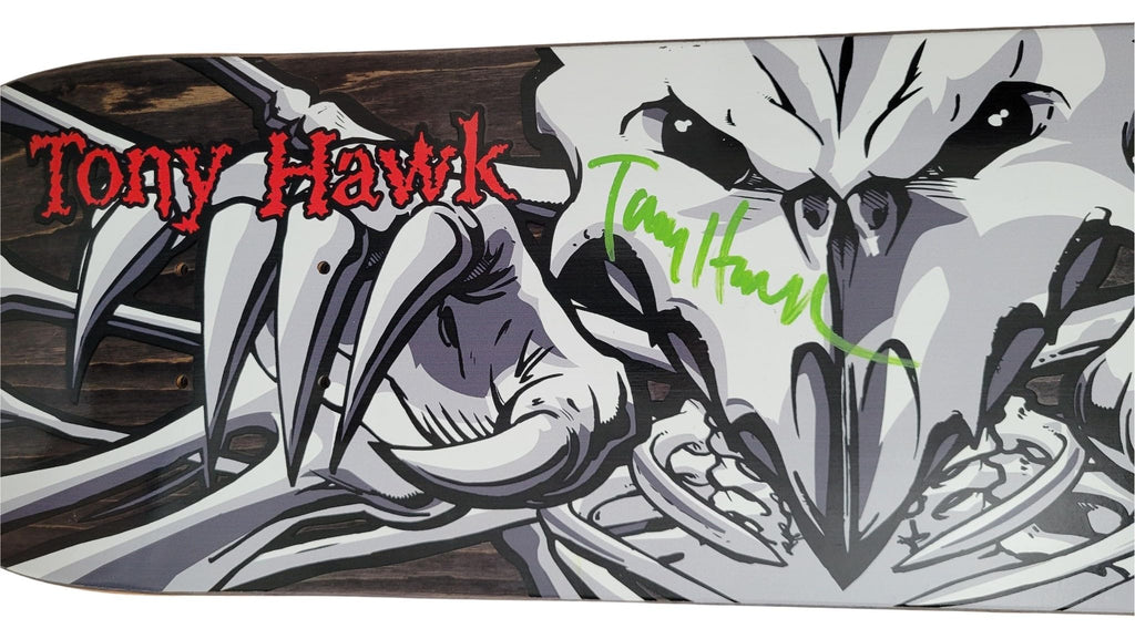 Tony Hawk Signed Skateboard Deck Birdhouse Proof COA Autographed.