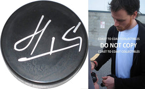 Martin Havlat Blackhawks,Blues,Sharks,Wild signed,autographed Hockey Puck,proof