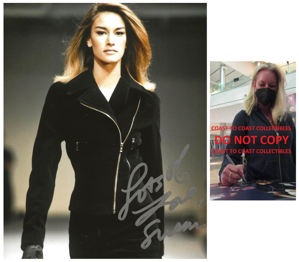 Susan Holmes McKagan model signed 8x10 photo proof COA autographed, Star..