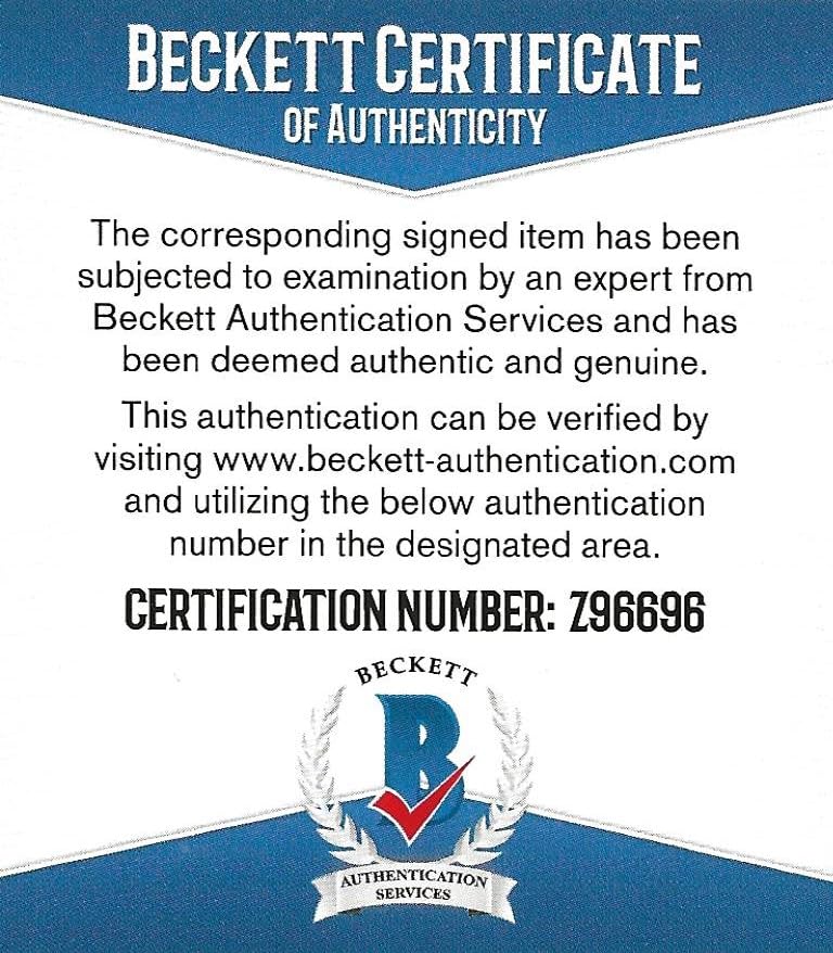 Bernie Kosar Cleveland Browns Miami Signed Football Proof Beckett COA Autographed