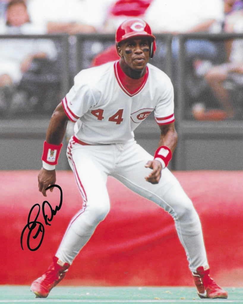 Eric Davis signed Cincinnati Reds baseball 8x10 photo proof COA autographed..