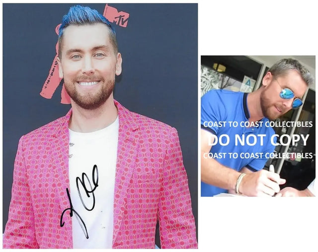 Lance Bass signer NSYNC signed 8x10 photo proof COA Autographed star