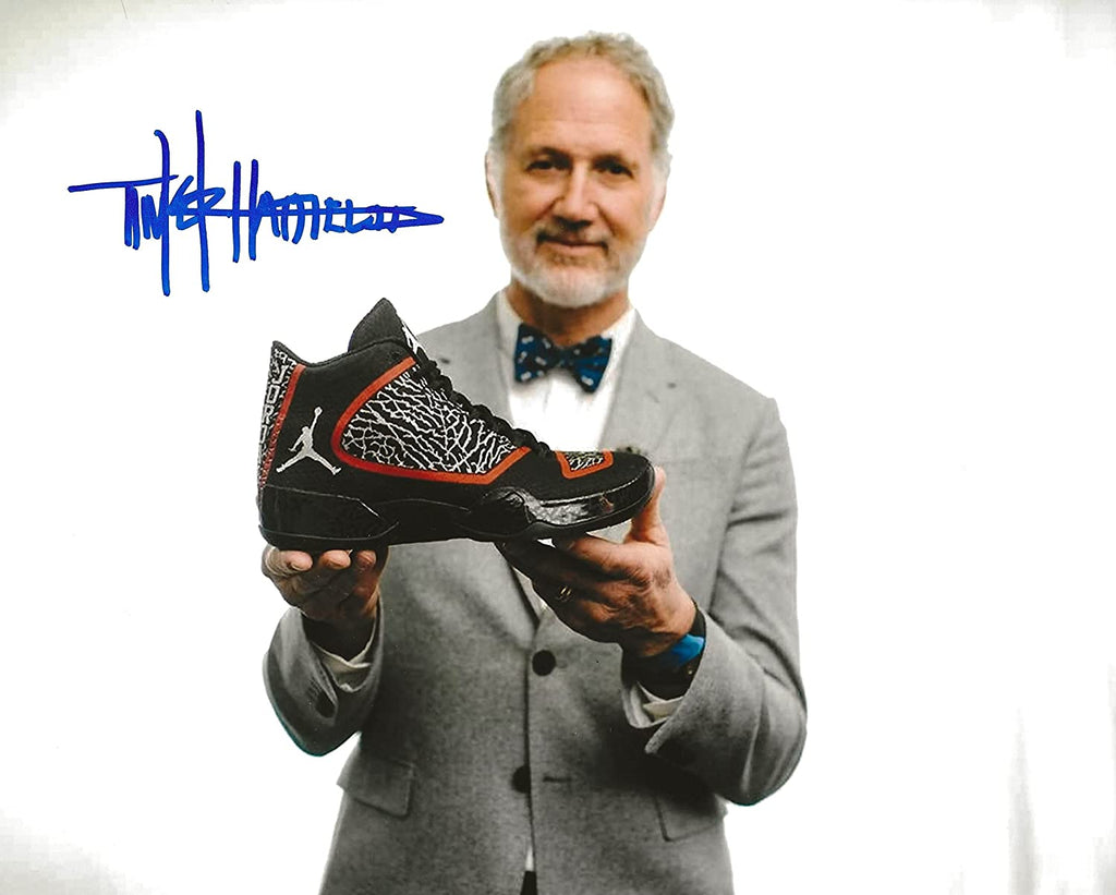 Tinker Hatfield Nike Air Jordan designer signed 8x10 photo COA proof autograph STAR