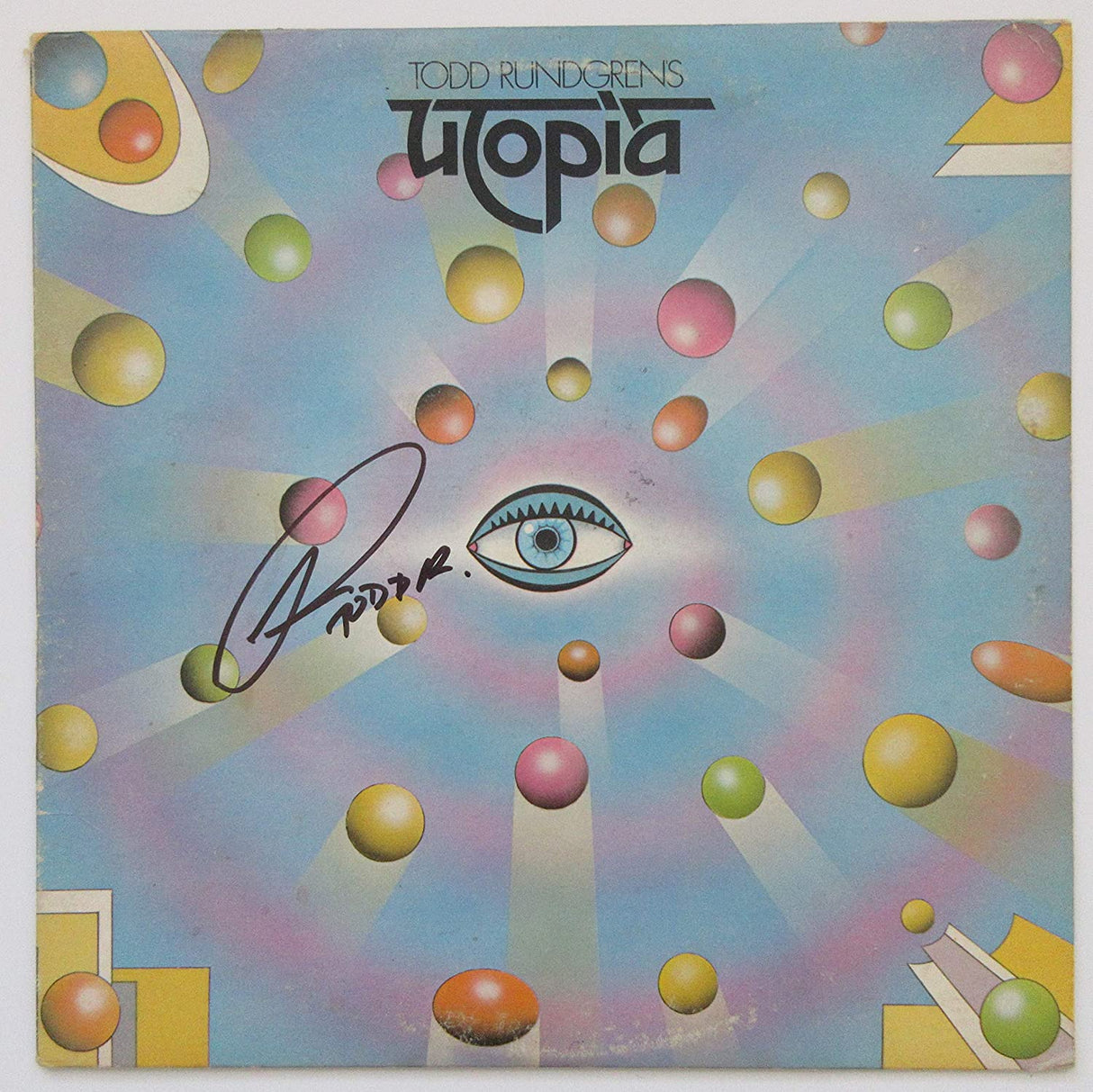 Todd Rundgren signed Utopia album vinyl record Proof Beckett COA STAR autographed