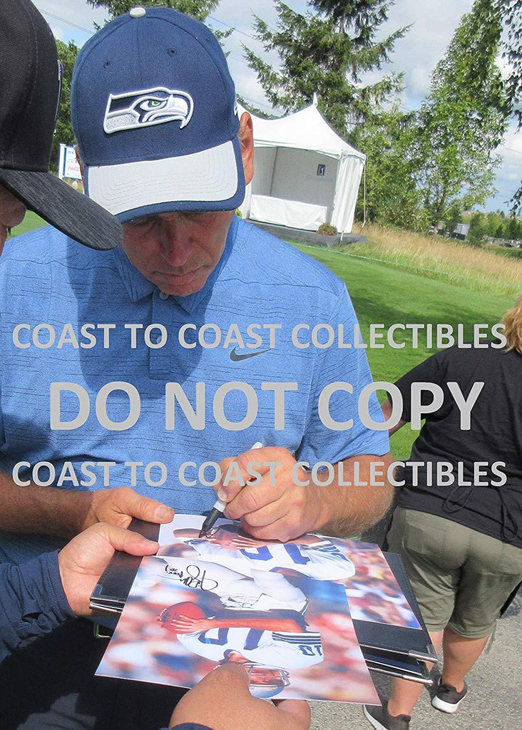 Jim Zorn Seattle Seahawks signed, autographed, 8x10 photo + proof COA.