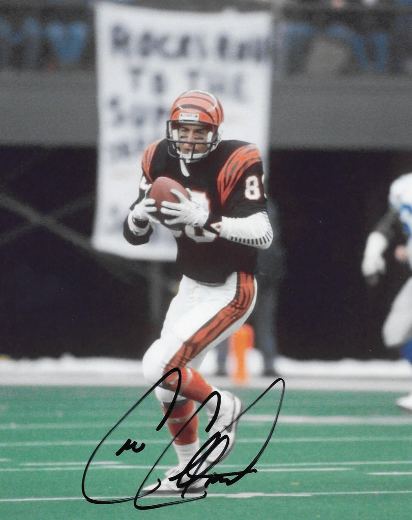 Cris Collinsworth Signed Cincinnati Bengals Football 8x10 Photo COA Proof Autographed...