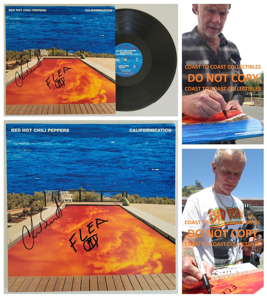 Flea & Chad Smith signed Red Hot Chili Peppers Californication album Vinyl proof STAR