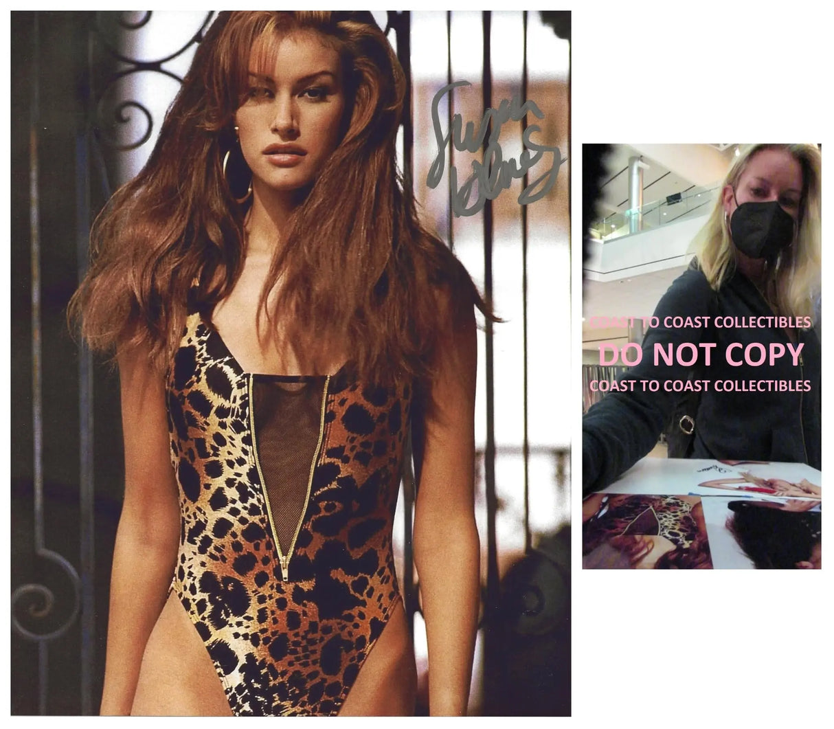 Susan Holmes McKagan model signed 8x10 photo proof COA autographed.. Star