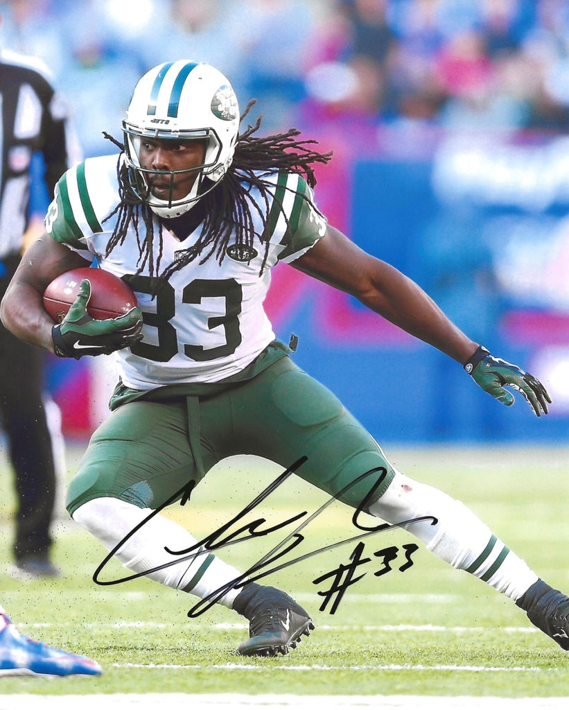Chris Ivory signed New York Jets football 8x10 photo Proof COA autographed