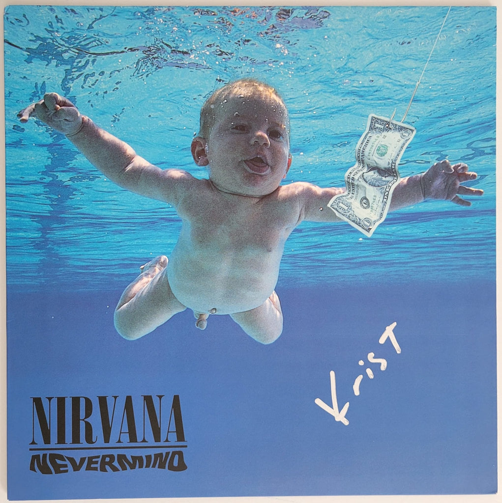 Krist Novoselic signed Nirvana Nevermind album, vinyl COA proof autographed STAR