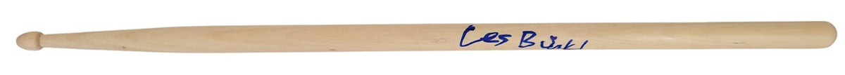 Les Binks Judas Priest drummer signed Drumstick COA exact proof Rare autographed star