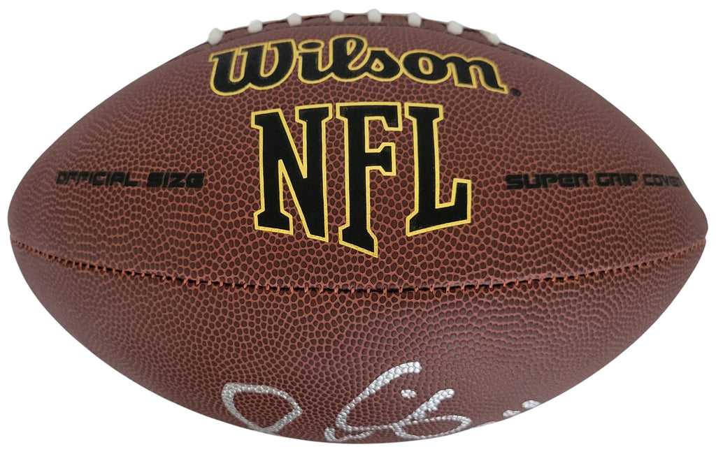 Phil Simms Signed Football Proof COA Autographed NFL New York Giants SB MVP