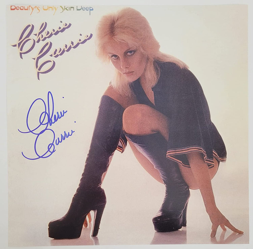 Cherie Currie signed Beauty's Only Skin Deep 12x12 album photo COA proof autographed STAR