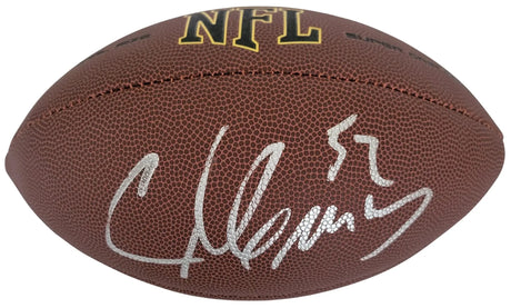 Chad Greenway Signed Football Proof COA Autographed Minnesota Vikings Iowa