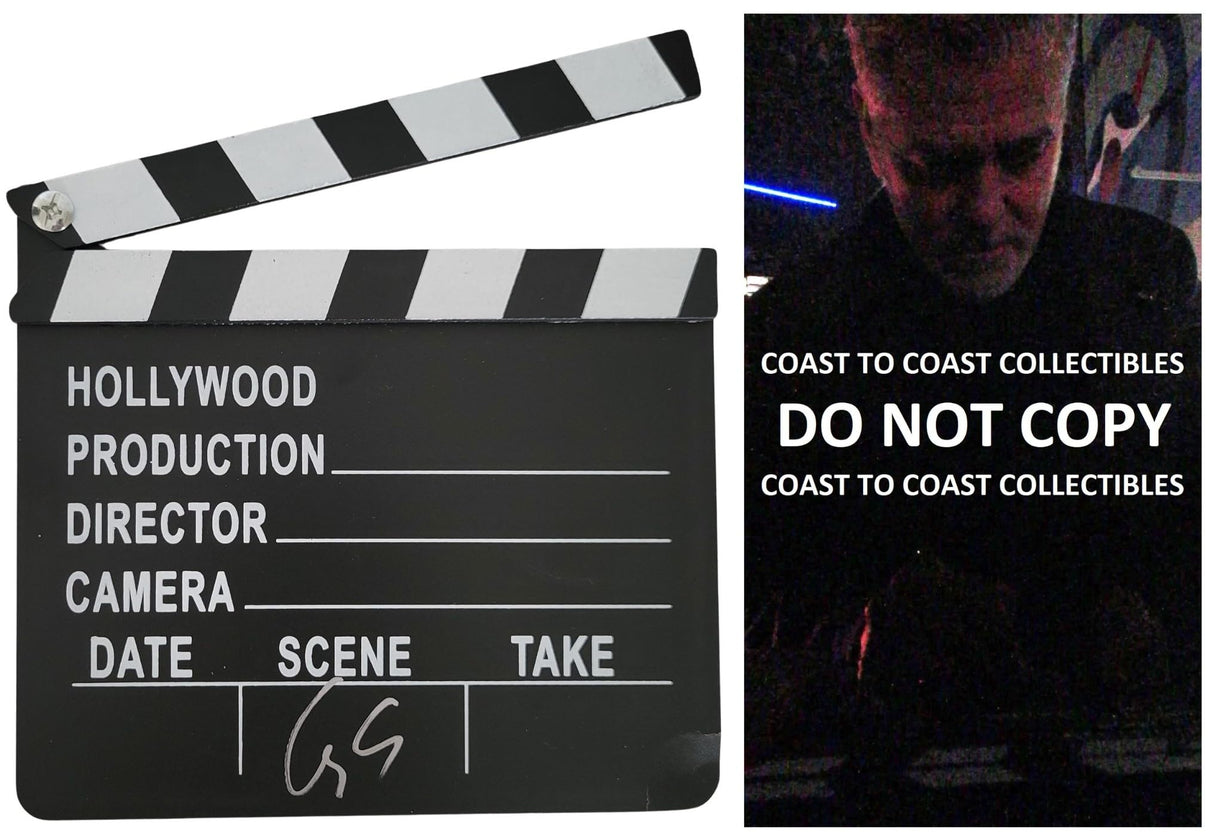 George Clooney signed 7x8 Hollywood Clapperboard COA exact Proof autographed STAR