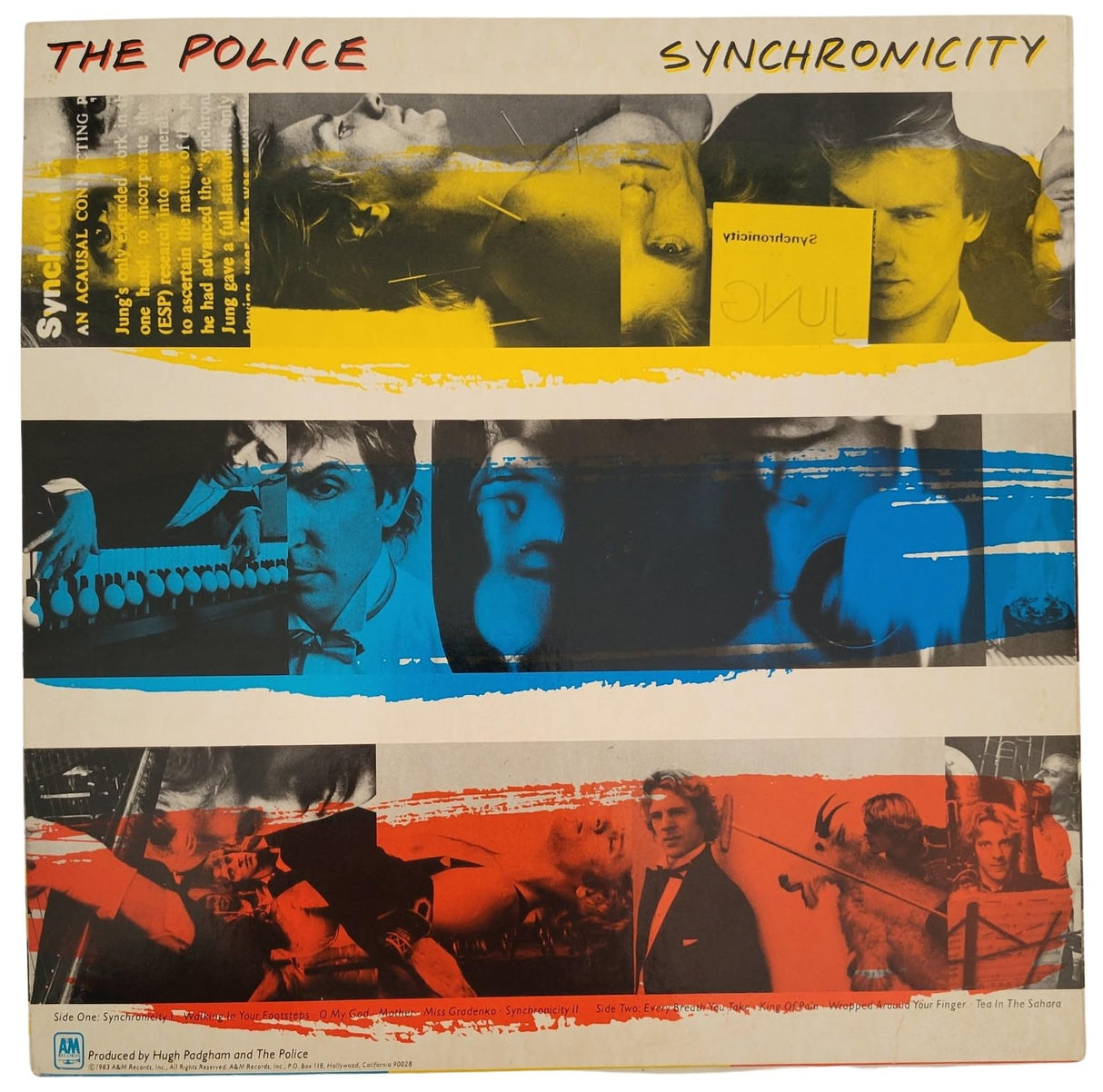 Andy Summers Signed The Police Synchronicity Album COA Proof Autographed Vinyl