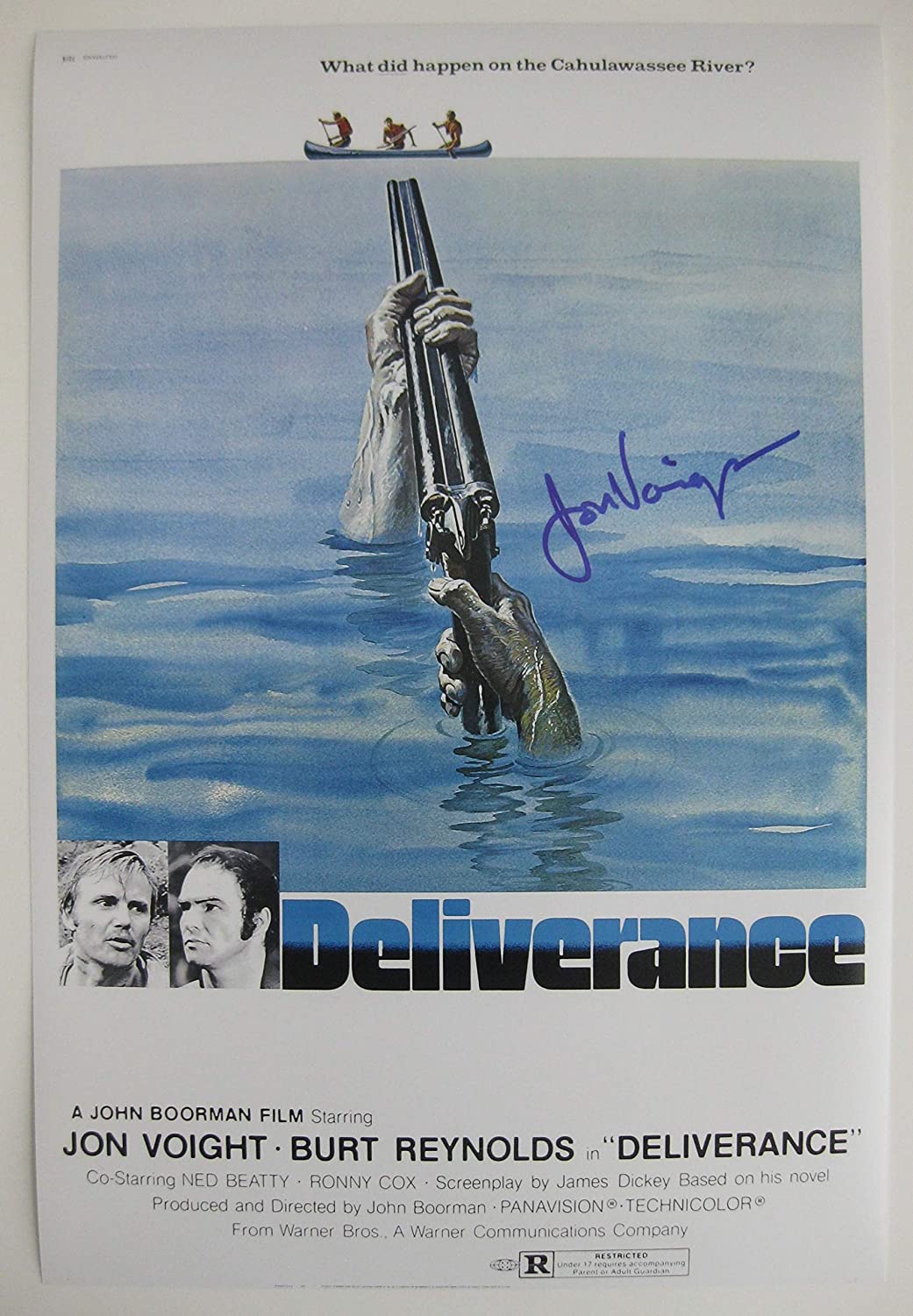 Jon Voight signed 12x18 Deliverance movie photo poster COA exact proof STAR