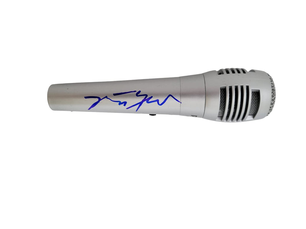 Jerry Harrison Talking Heads signed microphone autographed mic COA exact proof Star